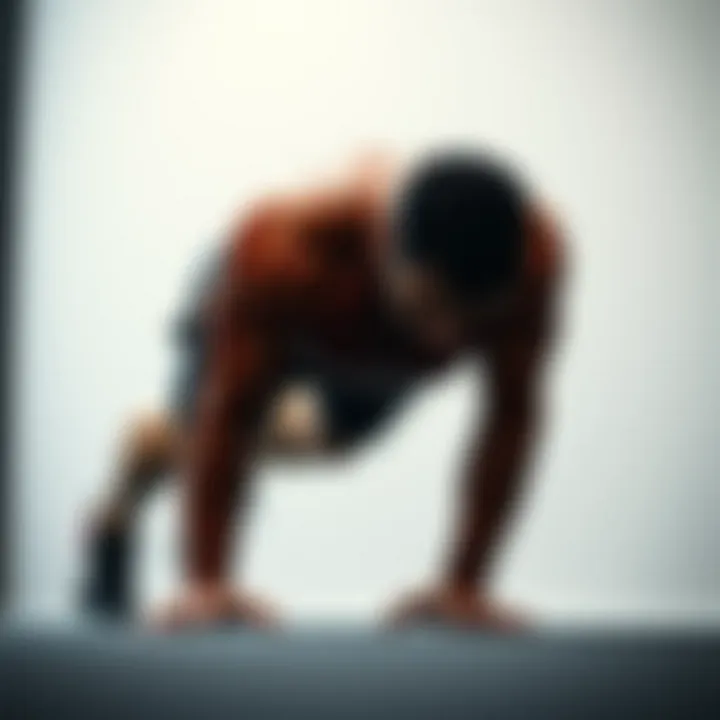 Muscle Development in Single-Arm Push-Ups Visual representation of muscle engagement during single-arm push-ups