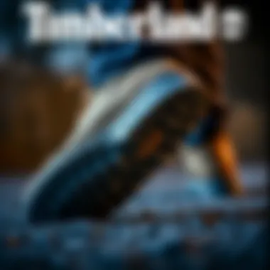 Grip and Traction of Timberland Boot Soles Close-up of Timberland boot soles demonstrating grip and traction