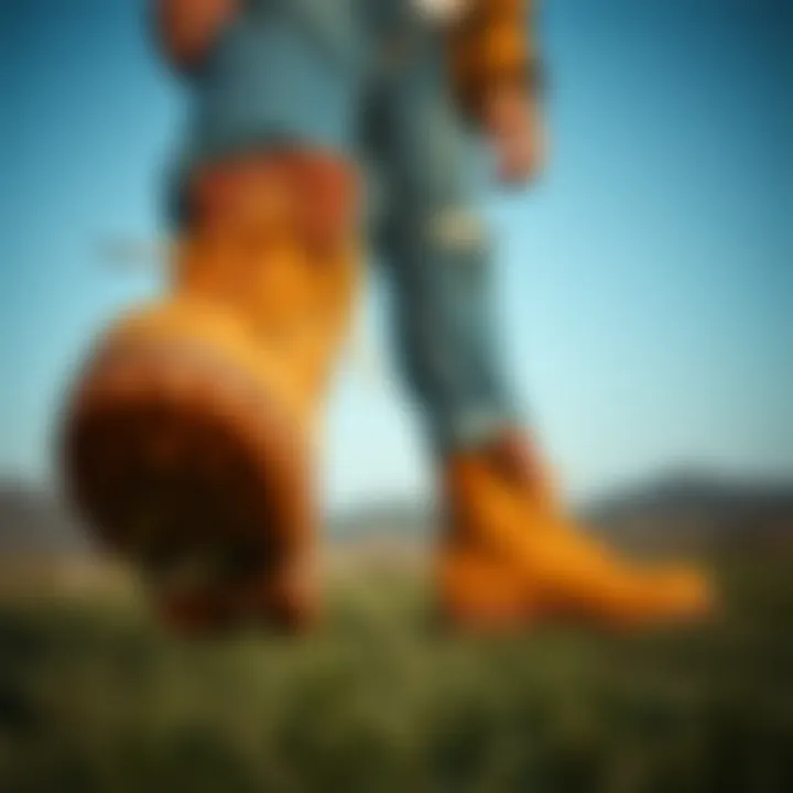 Timberland boots paired with casual outfit for everyday wear