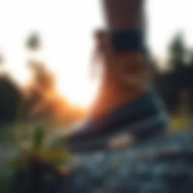 Timberland boots showcased in natural outdoor environment