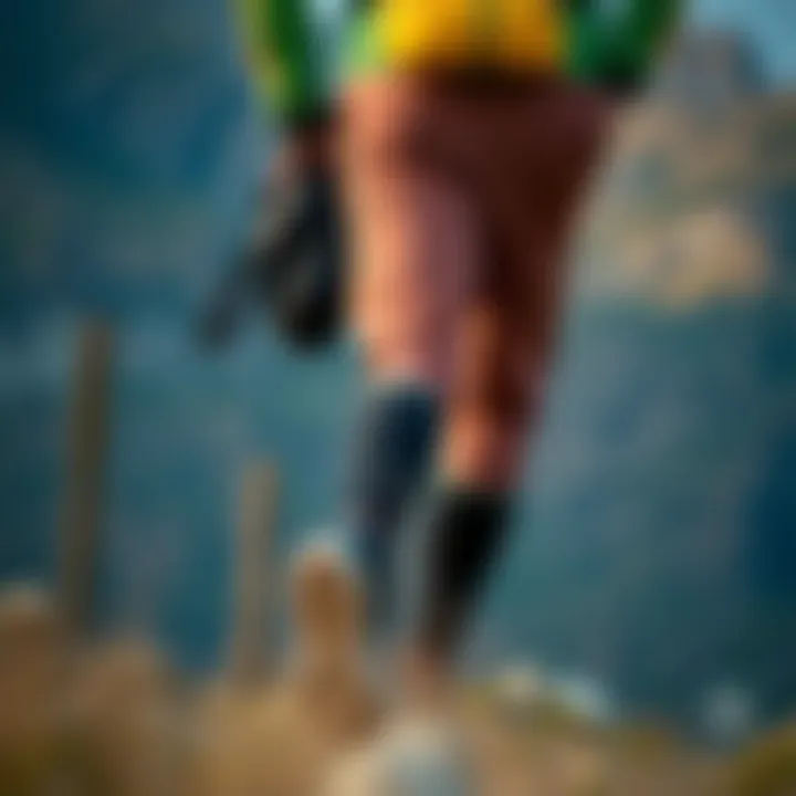 Stylish trekking pants worn during an adventurous trek