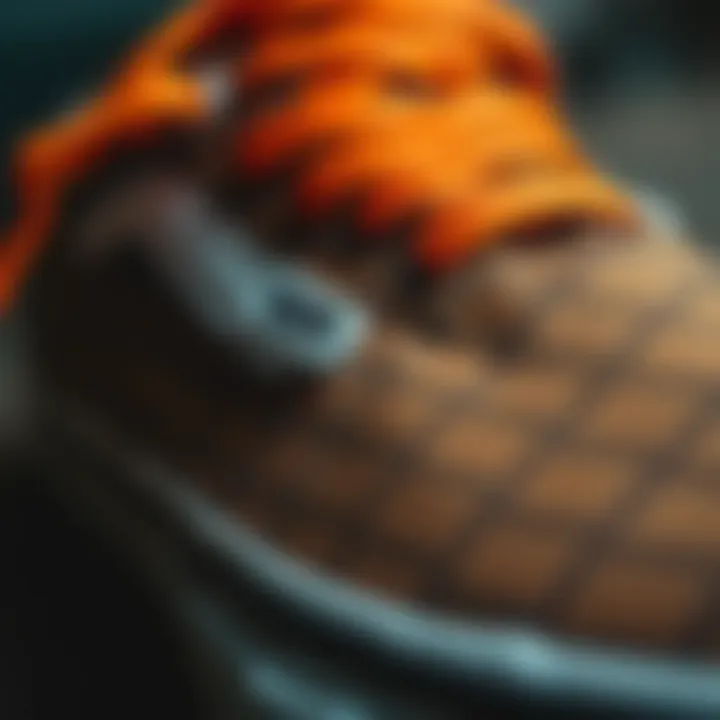 Detail of unique Vans design elements