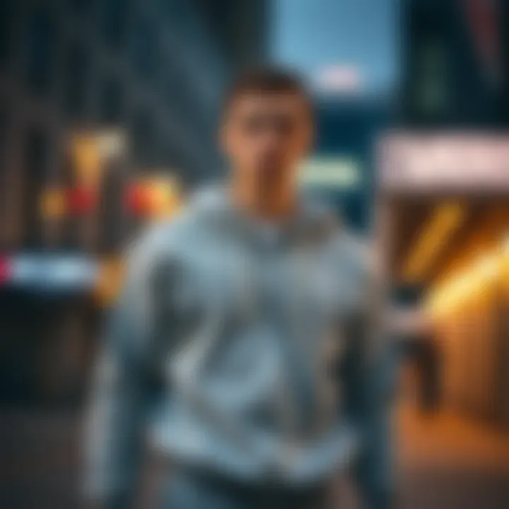 Stylish Vans zip-up sweatshirt in a modern urban setting