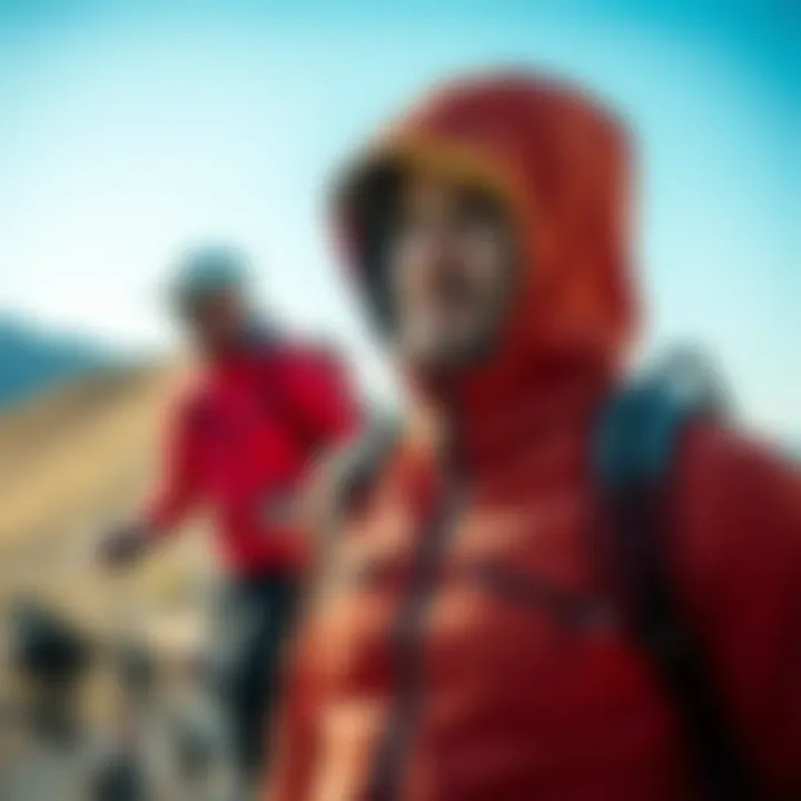 Outdoor Activity with Zip Jacket Man wearing a zip jacket during outdoor activities